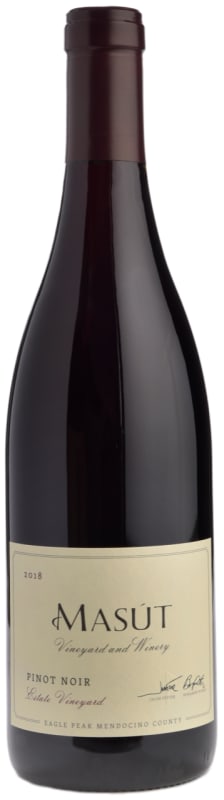 Masut Estate Vineyard Pinot Noir 2018 Front Bottle Shot
