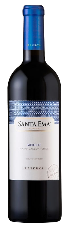 Santa Ema Reserva Merlot 2024 Front Bottle Shot