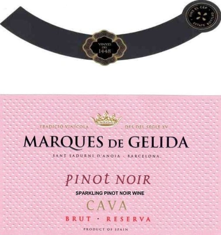 Vins el Cep Cava Reserva Brut Pinot Noir 2014 Front Label