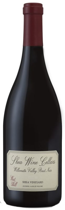 Shea West Hill Pinot Noir 2016 Front Bottle Shot