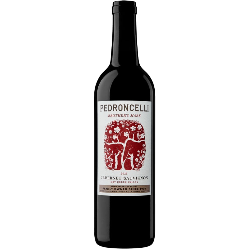 Pedroncelli Brother's Mark Cabernet Sauvignon 2021 Front Bottle Shot