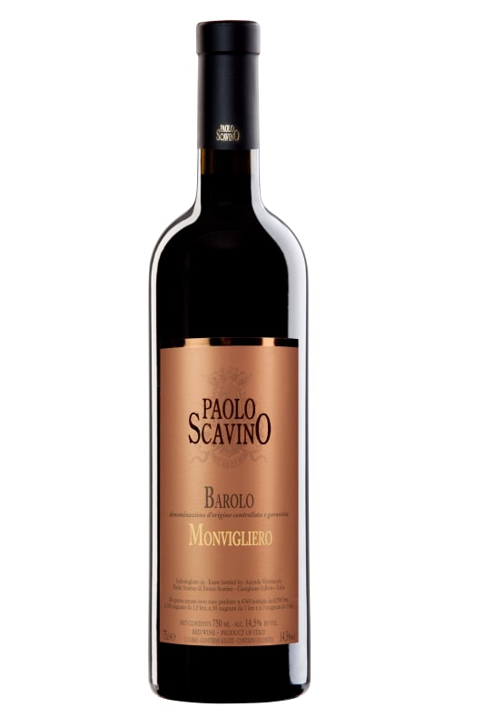 Paolo Scavino Barolo Monvigliero 2019 Front Bottle Shot