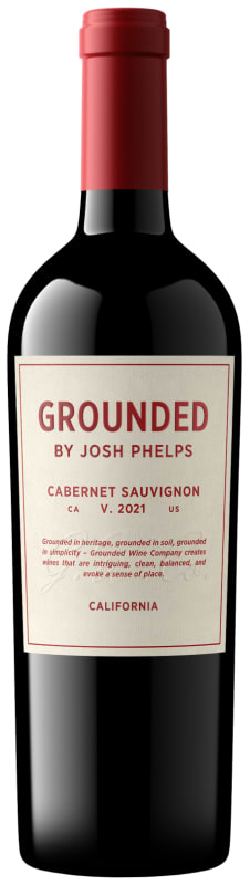 Grounded Wine Co. California Cabernet Sauvignon 2021 Front Bottle Shot