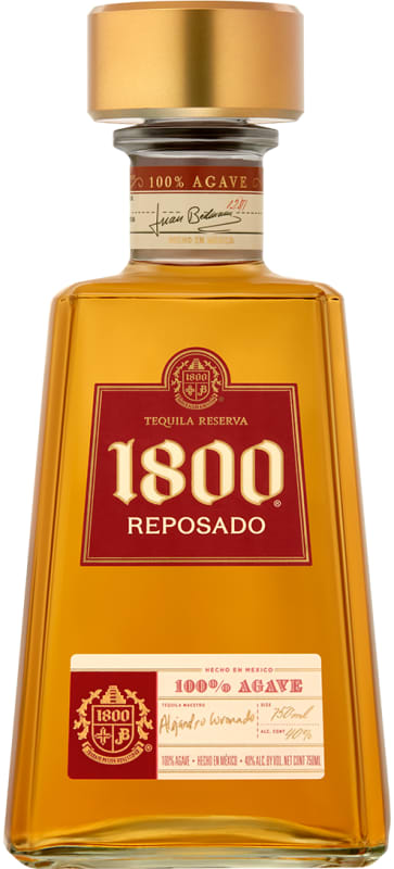 1800 Reposado Tequila Front Bottle Shot