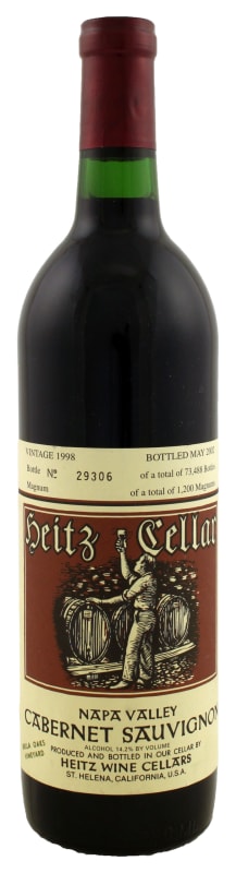 Heitz Cellar Bella Oaks Cabernet Sauvignon 1998 Front Bottle Shot