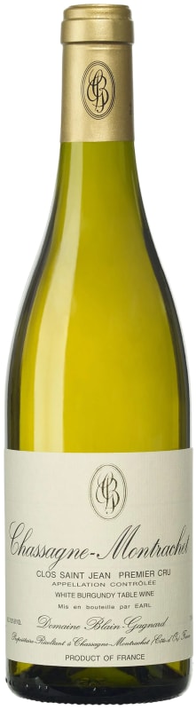 Domaine Blain-Gagnard Chassagne-Montrachet Clos St. Jean Premier Cru 2021 Front Bottle Shot