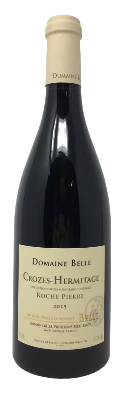Domaine Belle Crozes-Hermitage Roche Pierre 2015 Front Bottle Shot