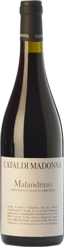 Cataldi Madonna Malandrino Montepulciano d'Abruzzo 2017 Front Bottle Shot
