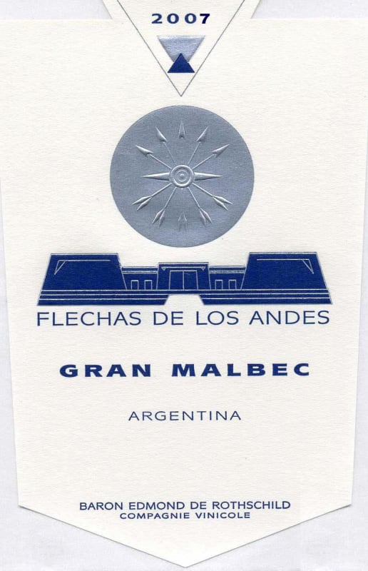 Flechas De Los Andes Gran Malbec (OU Kosher) 2007 Front Label