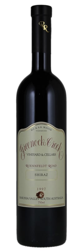 Greenock Creek Roennfeldt Road Shiraz 1997 Front Bottle Shot