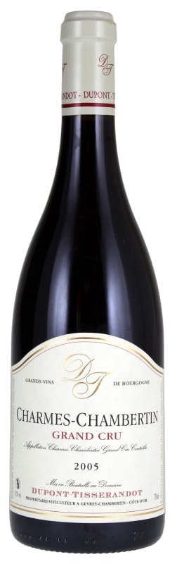 Dupont Tisserandot Charmes-Chambertin Grand Cru 2005 Front Bottle Shot