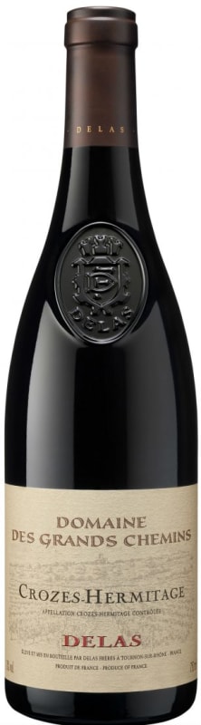 Delas Crozes-Hermitage Domaine des Grands Chemins 2019 Front Bottle Shot