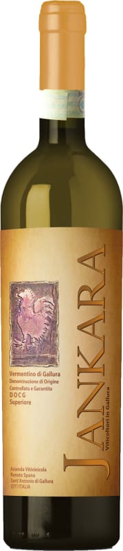 Jankara Vermentino di Gallura Superiore 2019 Front Bottle Shot
