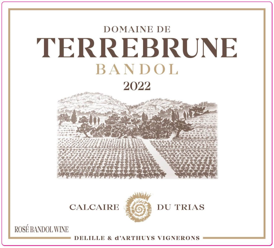 Domaine de Terrebrune Bandol Rose (375ML half-bottle) 2022 Front Label