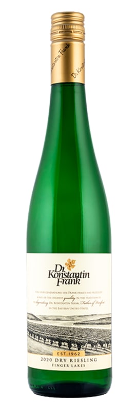 Dr. Konstantin Frank Dry Riesling 2020 Front Bottle Shot