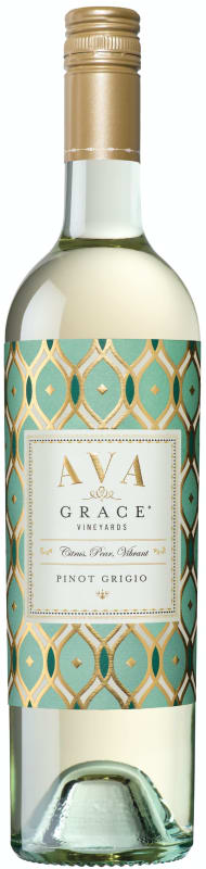 AVA Grace Pinot Grigio 2020 Front Bottle Shot