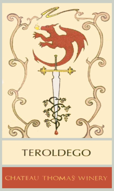 Chateau Thomas Winery Teroldego Front Label