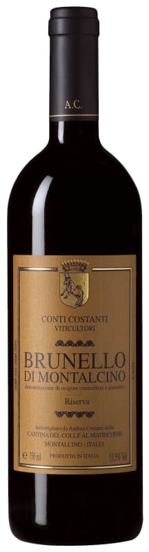 Conti Costanti Brunello di Montalcino Riserva 2010 Front Bottle Shot