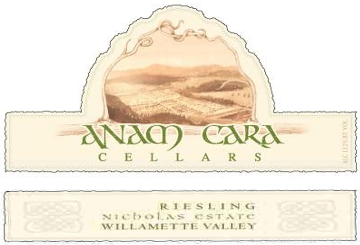 Anam Cara Nicholas Estate Riesling 2006 Front Label