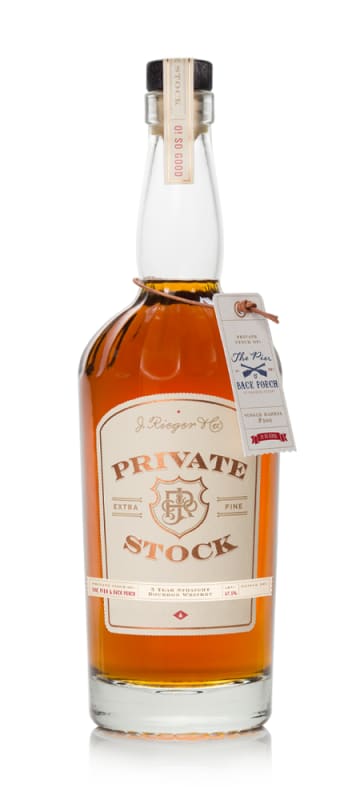 Rieger Private Stock Podere Ciona Chianti Cask Bourbon Whiskey Front Bottle Shot