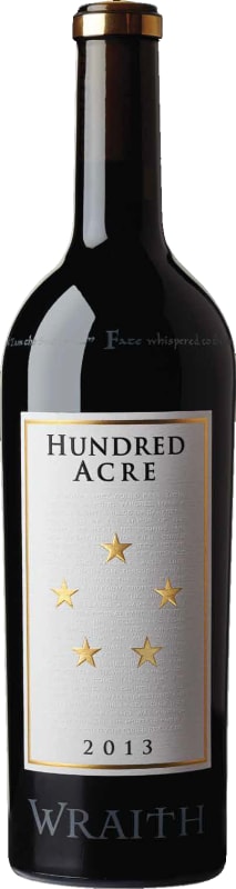 Hundred Acre Wraith Cabernet Sauvignon (3 Bottles in OWC) 2013 Front Bottle Shot