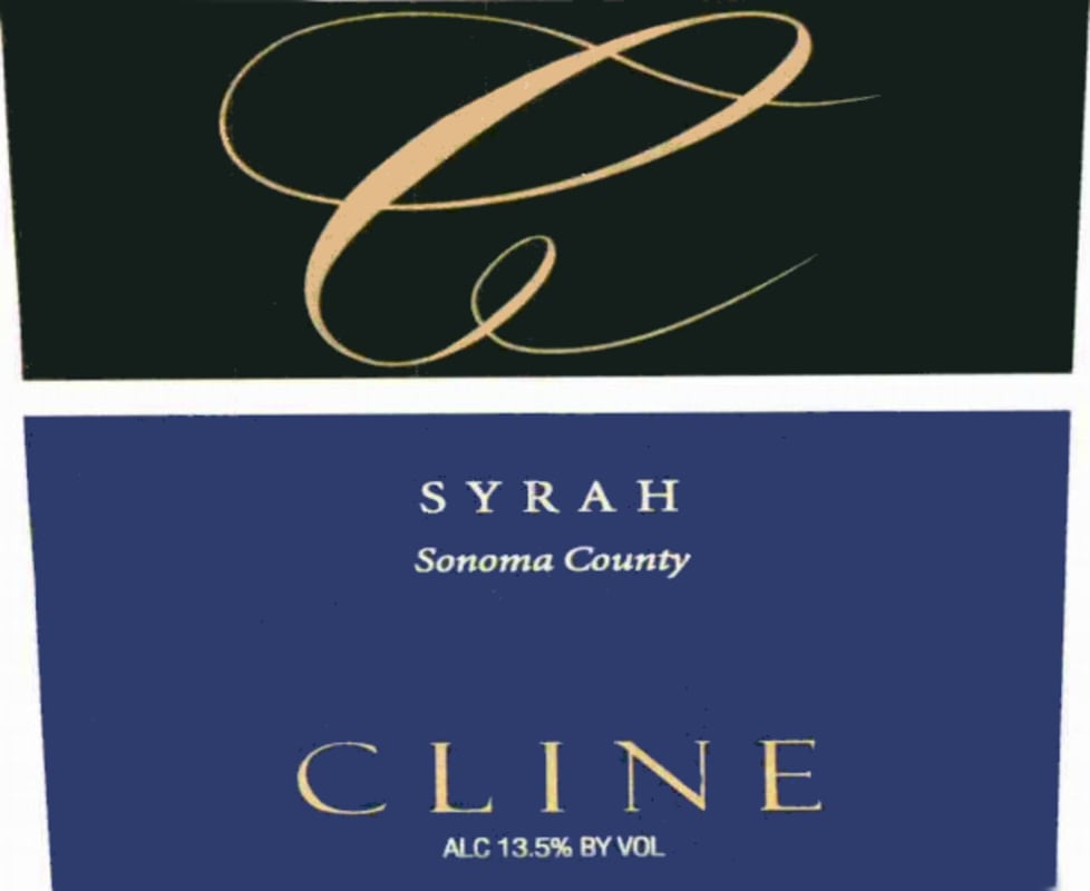 Cline Sonoma County Syrah 2010 Front Label