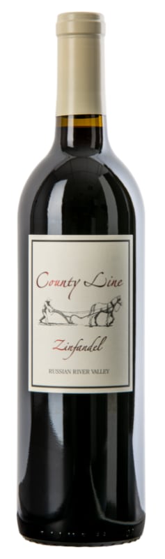 County Line Zinfandel 2019 Front Bottle Shot