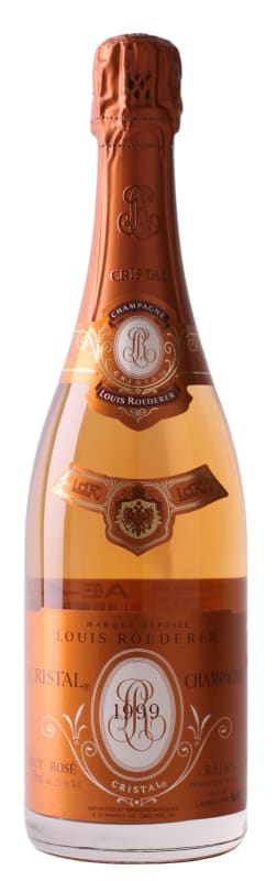 Louis Roederer Cristal Rose 1999 Front Bottle Shot