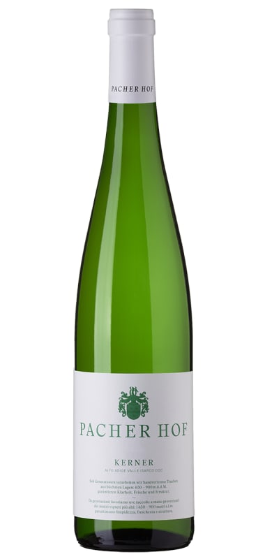 Pacher Hof Alto Adige Valle Isarco Kerner 2024 Front Bottle Shot