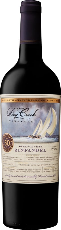 Dry Creek Vineyard Heritage Vines Zinfandel 2020 Front Bottle Shot