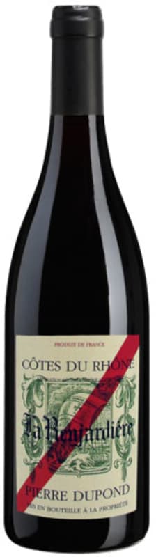 Pierre Dupond La Renjardiere Cotes du Rhone Rouge 2015 Front Bottle Shot