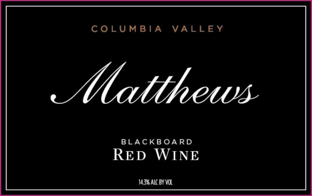 Blackboard Red Wine 2015 Front Label