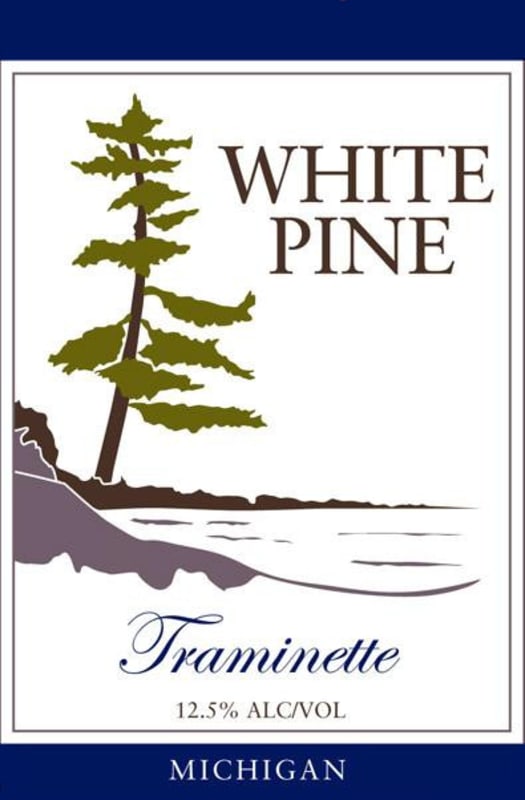 White Pine Winery and Vineyards Traminette 2012 Front Label
