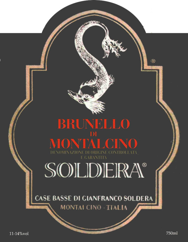 Soldera Brunello di Montalcino Riserva 1998 Front Label