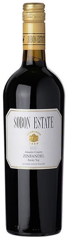 Sobon Estate Rocky Top Zinfandel 2018 Front Bottle Shot