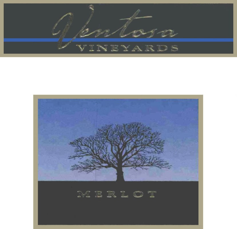 Ventosa Vineyards Merlot 2009 Front Label