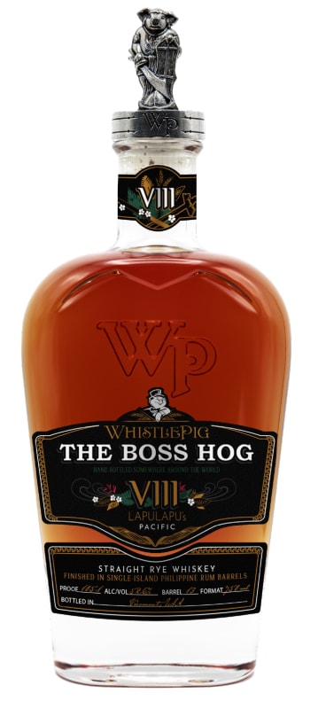 WhistlePig The Boss Hog VIII: Lapulapu's Pacific Rye Whiskey Front Bottle Shot