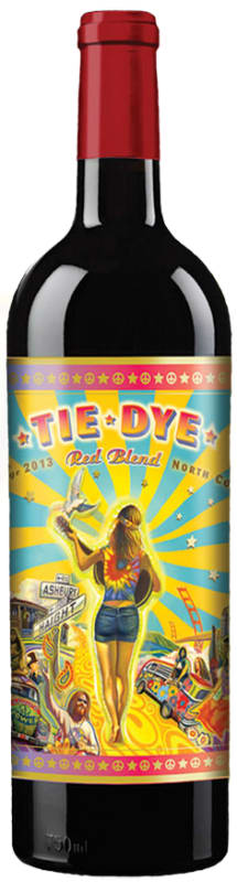 Tie Dye Wines Red 2013 Front Bottle Shot