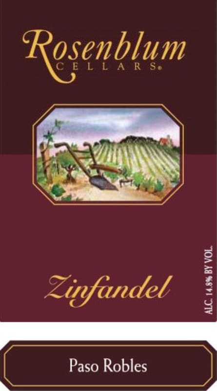Rosenblum Cellars Appellation Series Zinfandel 2008 Front Label