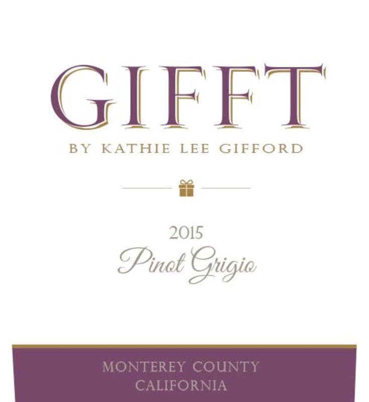 GIFFT by Kathie Lee Gifford Pinot Grigio 2015 Front Label