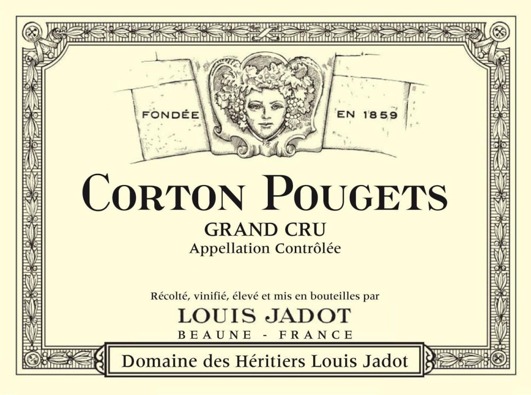 Louis Jadot Corton Pougets Grand Cru Domaines des Heritiers (1.5 Liter Magnum) 2019 Front Label