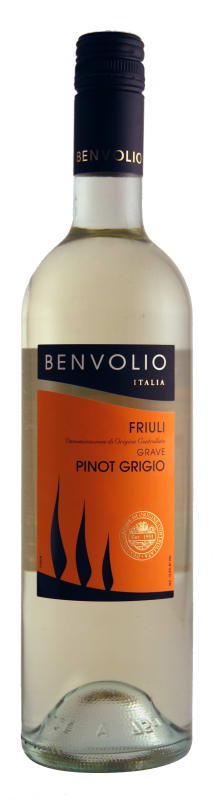 Benvolio Pinot Grigio 2019 Front Bottle Shot