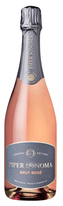 Piper Sonoma Brut Rose Front Bottle Shot