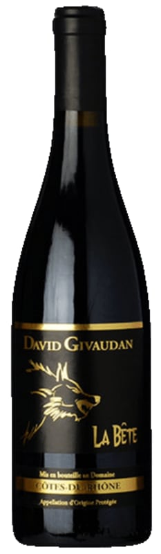 Domaine de Givaudan Cotes-du-Rhone La Bete 2021 Front Bottle Shot