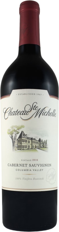 Chateau Ste. Michelle Cabernet Sauvignon 2016 Front Bottle Shot