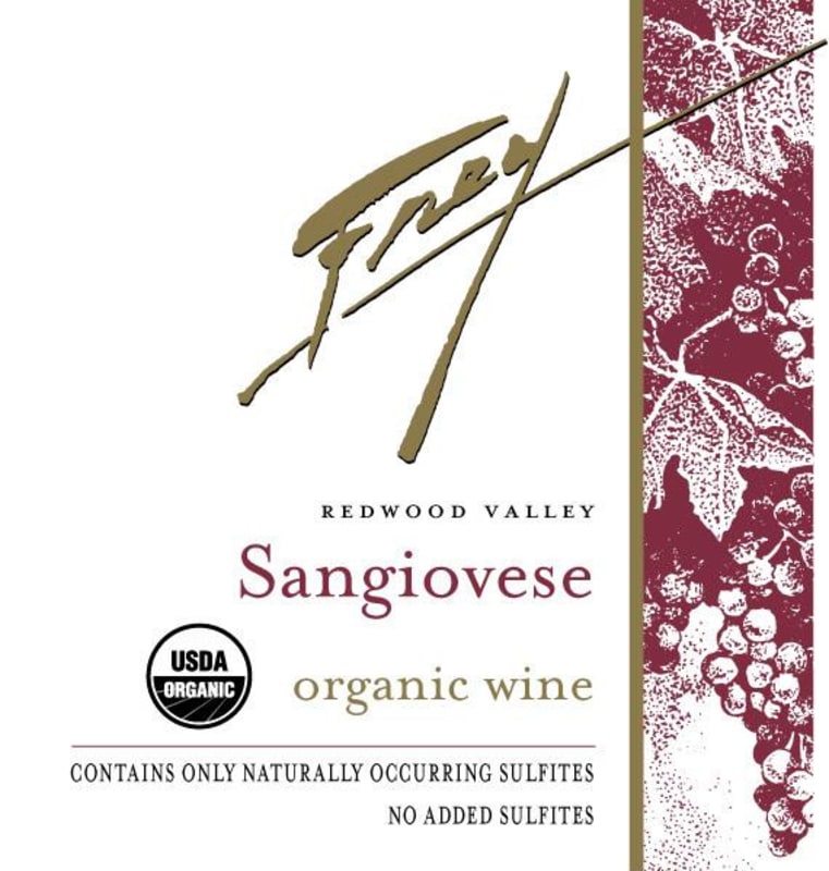 Frey Organic Sangiovese 2016 Front Label