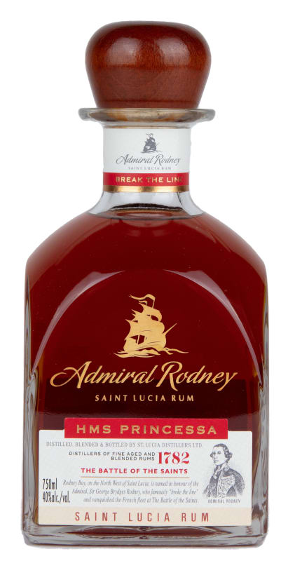 Admiral Rodney HMS Princessa Rum Front Bottle Shot