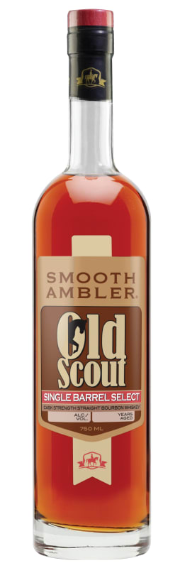 Smooth Ambler Old Scout Single Barrel Select Straight Bourbon Whiskey Front Bottle Shot
