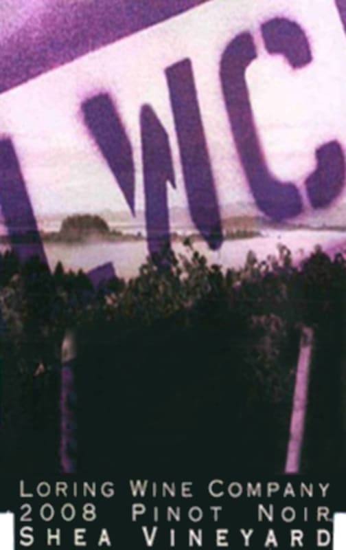 Loring Wine Company Shea Vineyard Pinot Noir 2008 Front Label