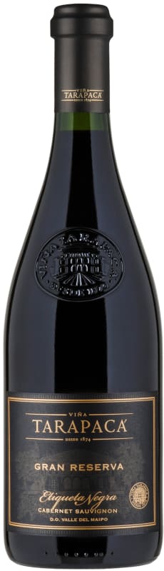 Vina Tarapaca Gran Reserva Etiqueta Negra Cabernet Sauvignon 2016 Front Bottle Shot